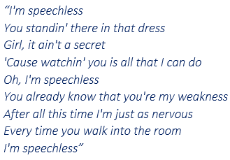 Speechless lyrics