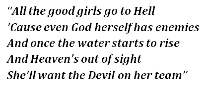 Lyrics of All The Good Girls Go To Hell 