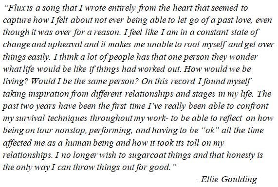 Ellie Goulding talks about "Flux"