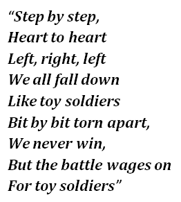 Toy Soldiers lyrics 