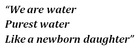 Lyrics of "Water"