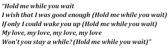 Can You Hold Me Lyrics Meaning Lewis Capaldi S Hold Me While You Wait Lyrics Meaning Song Meanings And Facts