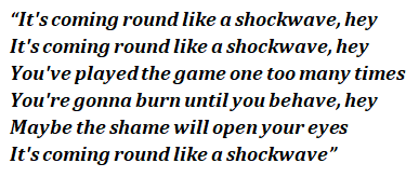Lyrics of "Shockwave"