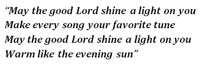 Lyrics of "Shine a Light" 