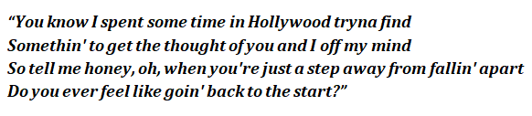 "Hollywood" lyrics 
