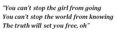 Lyrics of "You Can't Stop the Girl"