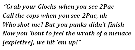 Lyrics of "Hit 'Em Up"