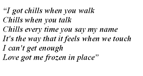 Lyrics of “Chills”