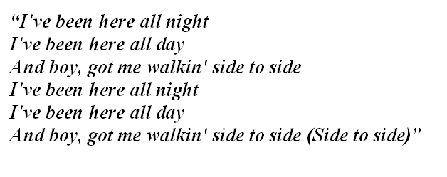 Lyrics of “Side by Side”