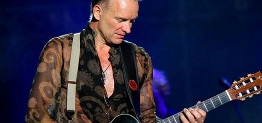 Sting performing live.