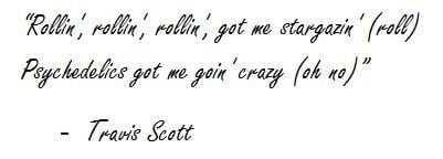 Lyrics of "Stargazing" by Travis Scott