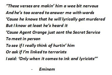 Lyrics of The Ringer by Eminem