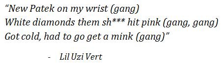 Lyrics of "New Patek" by Lil Uzi Vert