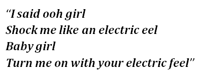 Lyrics of "Electric Eel" 