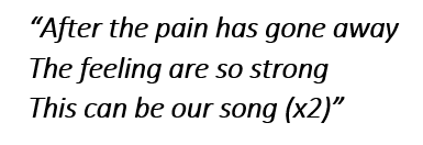 Lyrics of "Our Song"