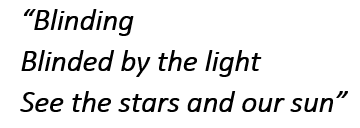Lyrics of "The Blinding" 