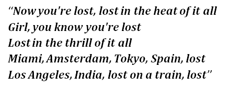 Lyrics of "Lost" 