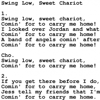 Swing Low Sweet Chariot