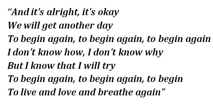 To Begin Again By Zayn Ingrid Michaelson Song Meanings And Facts