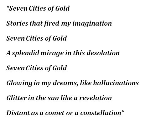 Lyrics for "Seven Cities Of Gold" 