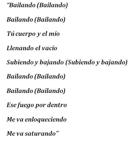 "Bailando" Lyrics