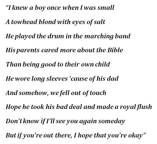 Olivia Rodrigo's "Hope Ur Ok" Lyrics