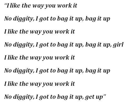 Lyrics to "No Diggity"