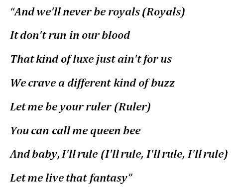 "Royals" Lyrics