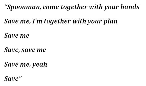 Lyrics to "Spoonman"