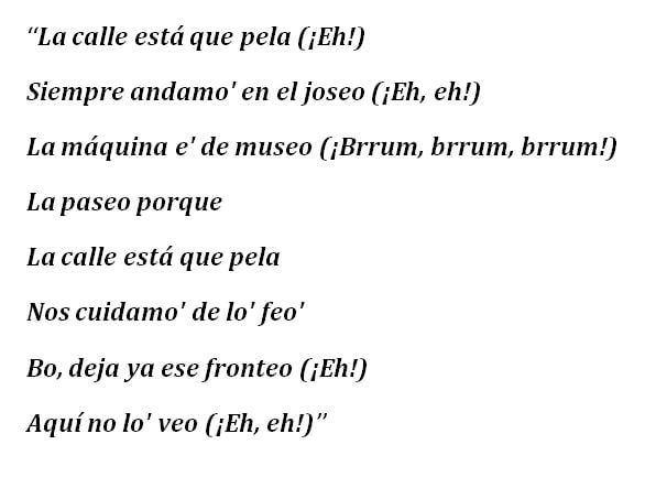 Bad Bunny, "De Museo" Lyrics