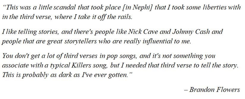 What The Killers' Brandon Flowers said of "Desperate Things"