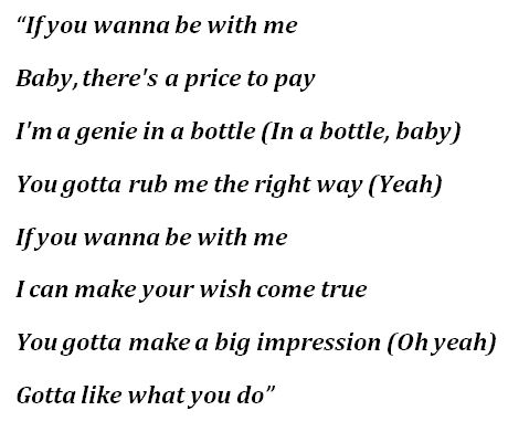 "Genie in a Bottle" Lyrics