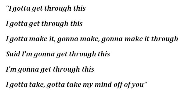 Daniel Bedingfield, "Gotta Get Thru This" Lyrics