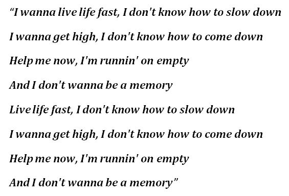 "Memory" Lyrics