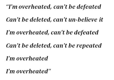 Billie Eilish's "OverHeated" Lyrics