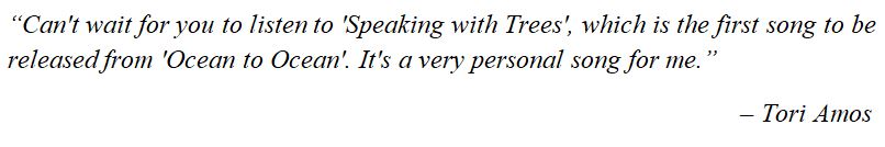 Tori Amos' "Speaking with Trees" Lyrics Meaning - Song Meanings and Facts