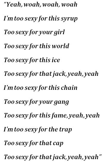 Erotic lyrics