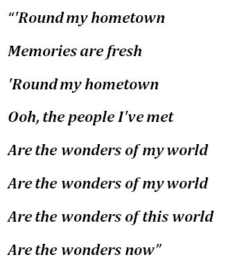 Lyrics to Adele's "Hometown Glory"
