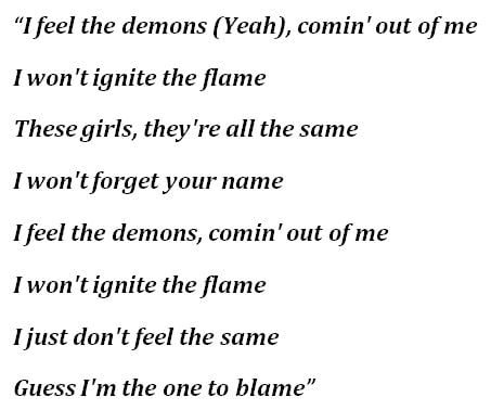 Lyrics of Lil Uzi Vert's "Demon High"