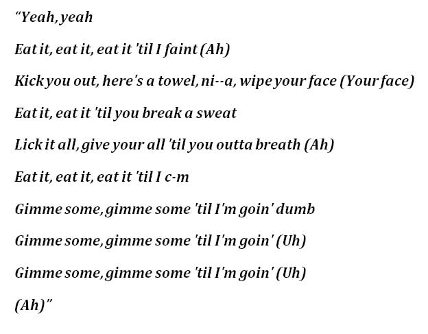 Megan Thee Stallion, "Eat It" Lyrics