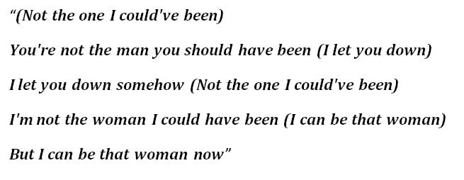 Lyrics of "I Can Be That Woman"