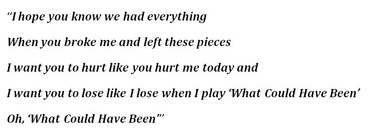 Sting, "What Could Have Been" Lyrics