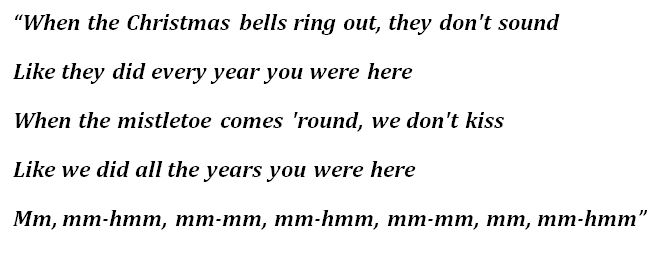 James Arthur's "Christmas Bells" Lyrics