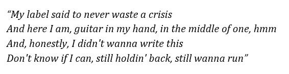 Lyrics of "Crisis"