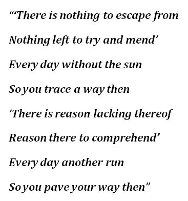 Lyrics to Soen's "Purpose"