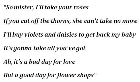 "Flower Shops" Lyrics