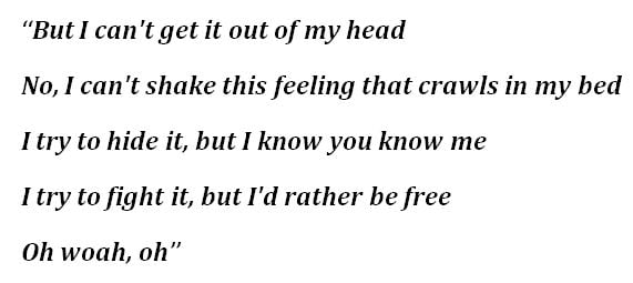 Lyrics of The Weeknd's "Less Than Zero"
