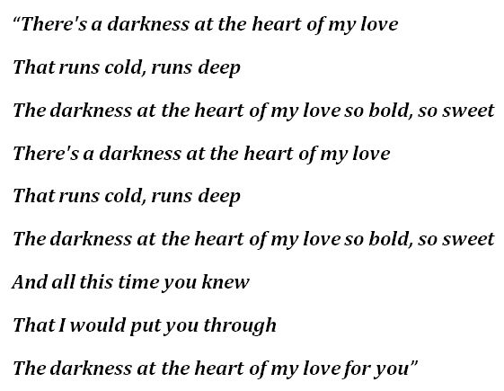 "Darkness at the Heart of My Love" by Ghost - Song Meanings and Facts