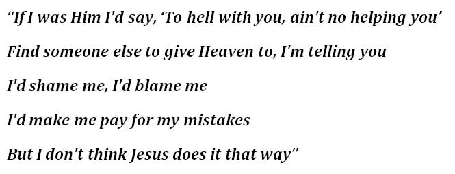 Morgan Wallen, "Don't Think Jesus" Lyrics