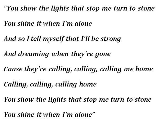 Lyrics to Ellie Goulding's "Lights"